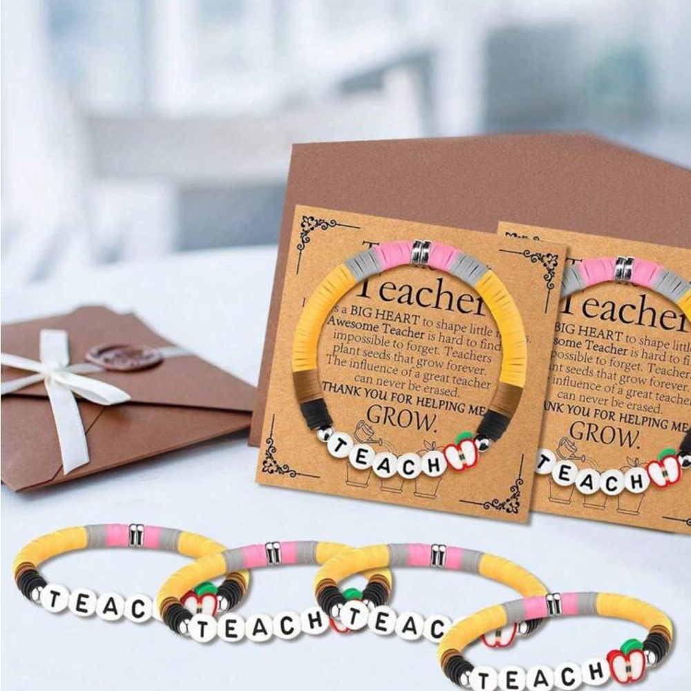 PENCIL Beaded Teacher Bracelet new - Picture 3 of 5